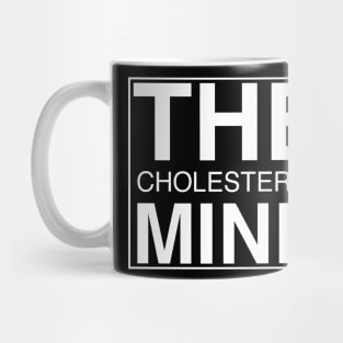 THE CHOLESTEROL MIND White Outline Logo Mug